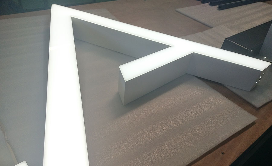 金属立体发光字制作方法分享