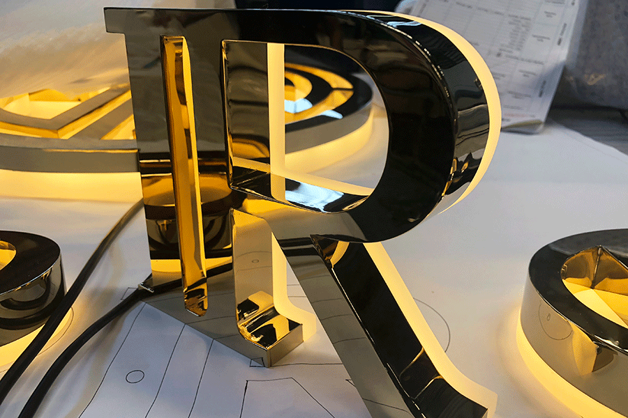 不锈钢背发光字制作工艺流程有哪些？