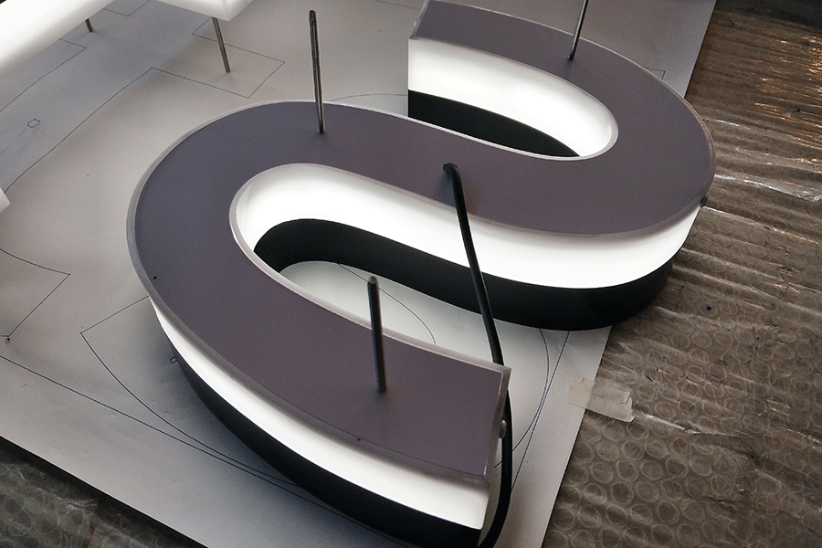 亚克力发光字制作常用字体有哪些？