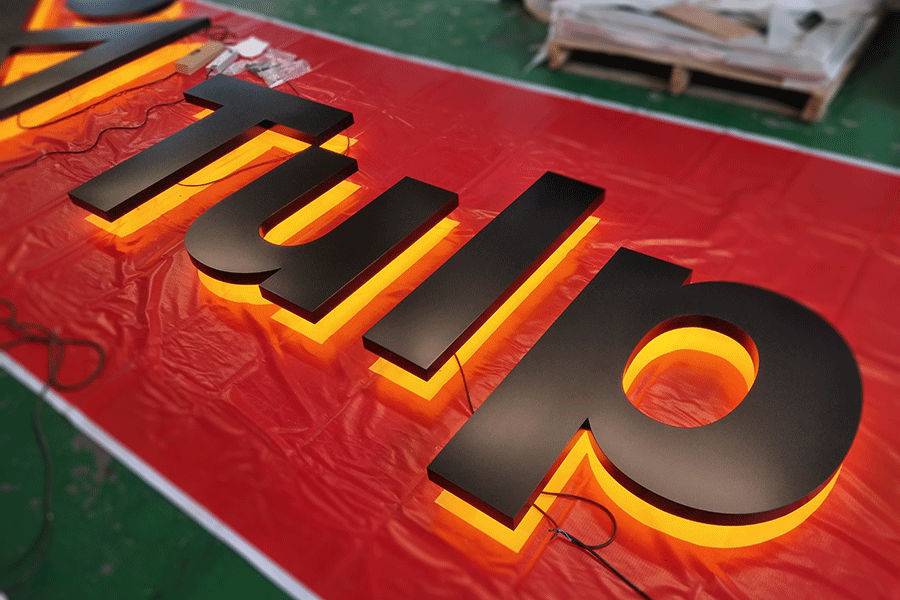 铁皮烤漆背发光字制作工艺特点有哪些？