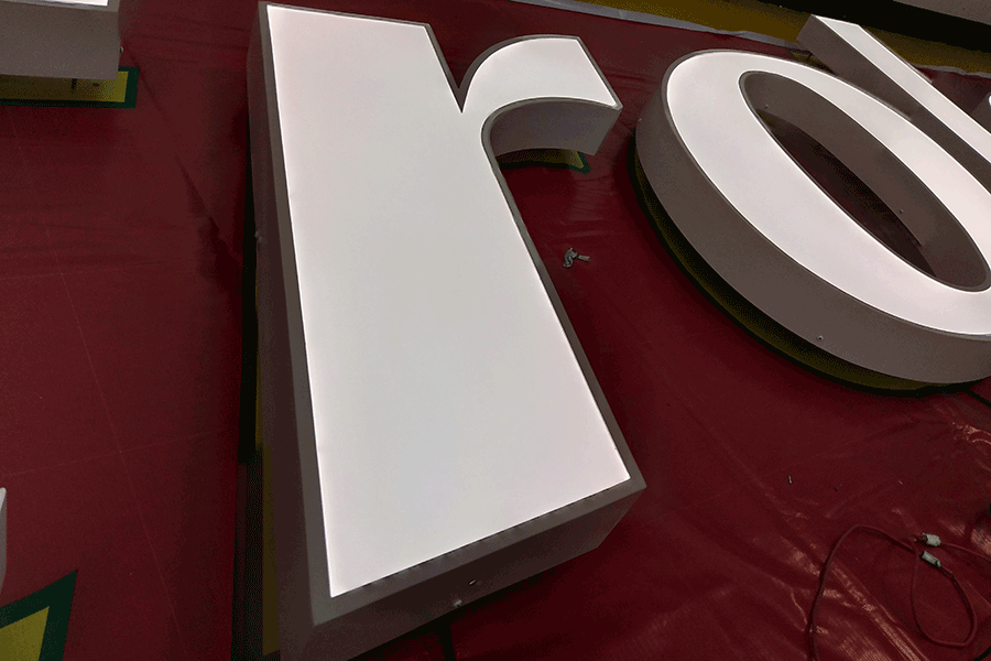 定制LED镂空字有什么工艺流程？