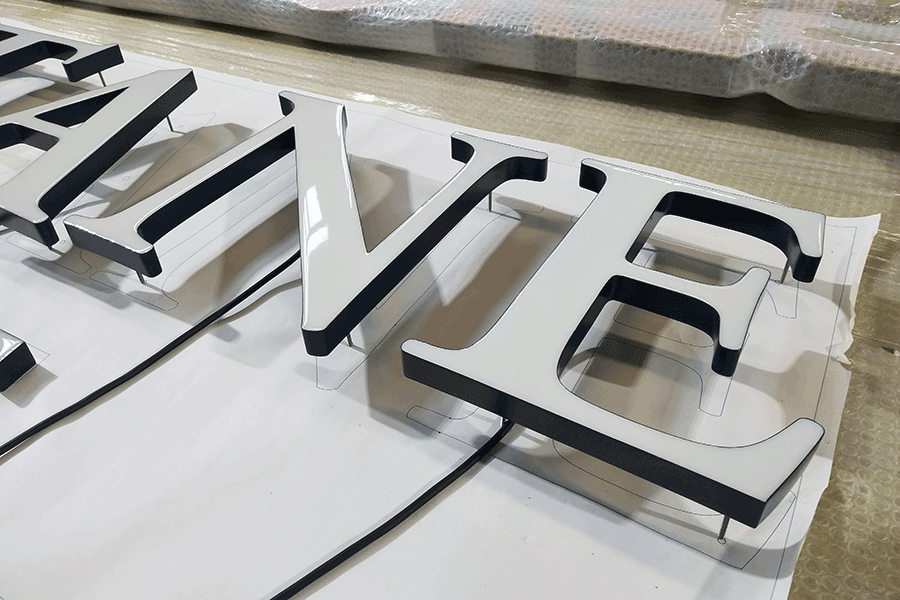 定制LED树脂字标识牌有哪些流程步骤？