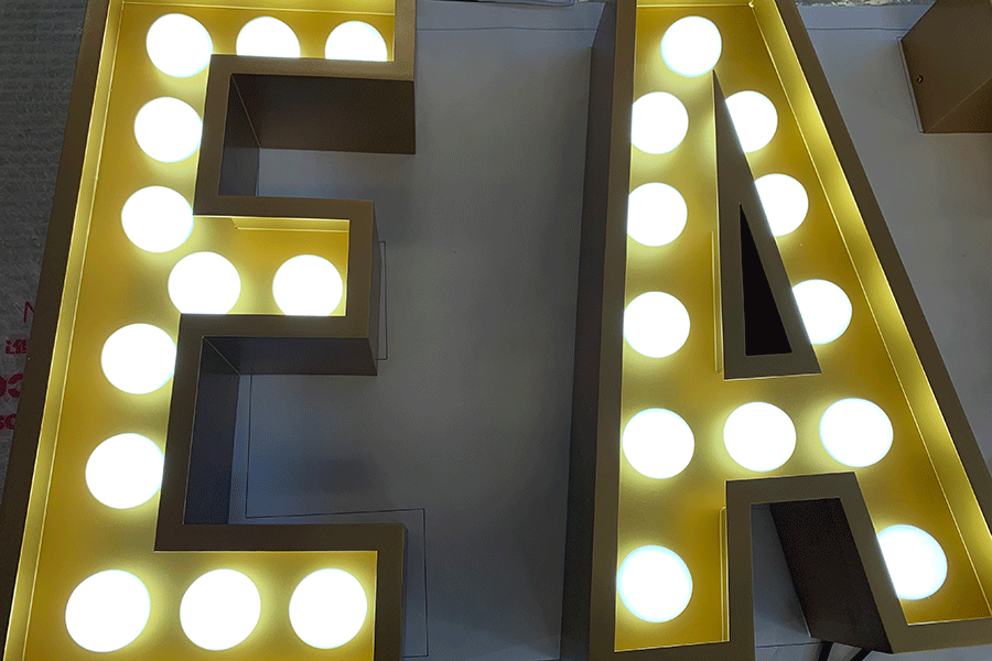 球泡发光字标识标牌制作有哪些特点? 球泡发光字标识标牌制作有哪些特点?