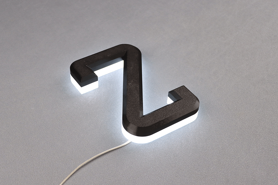 3D打印发光字标识标牌制作有什么特色？